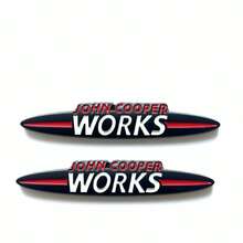 Pegatina de logotipo de coche de metal 3D JOHN WORKS COOPER, aplicable para coche, camión, motocicleta, SUV, capó, maletero, puerta lateral, decoración de carrocería y accesorios
