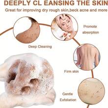 African Nylon Exfoliating Bath Towel, Soft And Scrub, Nylon Bath Towel For Exfoliating And Bubble Foaming, Bathroom Accessories Back To School,Bath Sponge Exfoliating Shower Body Scrubber, African Exfoliating Net Sponge - Nhiều màu - Xem 5