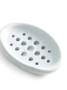 1pc Silicone Soap Dish - Stylish Oval Self-Draining Soap Holder With Multifunctional Storage Rack - Perfect For Bathroom Countertops, Sinks, And Countertops, Ideal For Keeping Soap Bars Within Reach, Durable And Space-Saving Bathroom Accessories - Multicolor - View 10