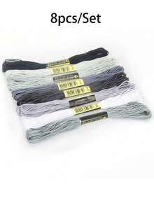 7.5m/Roll 8/50/100pcs/Set Jewelry Line Cross Stitch Bracelet Beaded Wire Wire Handmade DIY Hairpin Wrap Wire Embroidery Embroidery Embroidery Embroidery (No Elastic) - Jewelry Making Line - View 15