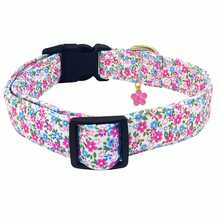 Cute Floral Dog Collars With A Little Flower Charm For Female Male Cats Puppies Small Medium Large Dogs - Mint Blue - View 4