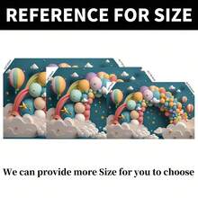 1. 彩虹拱门横幅背景，彩虹拱门氛围摄影背景，彩色气球搭配维纳斯设计元素，甜蜜生日背景，派对装饰，蛋糕装饰，摄影背景布，生日派对背景装饰。适用于家居客厅和卧室装饰。2D扁平化设计。 - 彩色 - 查看 4