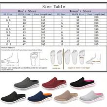 Comfy Breathable Orthopedic Sandals, Men's Slip - on Mules Half Sneakers, Mesh Breathable Half Slip In Sneakers Red, - inicial - Ver 8