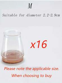 20 Pack Large Non-Slip Chair Feet Covers With Felt - Clear Silicone Floor Protectors For Restaurants, Hotels And Cafes - Multicolor - View 22