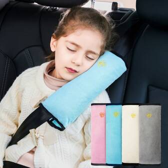 1 pieza Almohada de cinturón de , cojín de peluche transpirable para el cinturón del automóvil, protección para el hombro, mejor vendedor de accesorios para automóviles