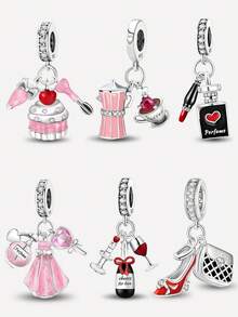 1 mặt dây chuyền đính hạt hình bánh gừng, ca cao, cà phê, gà tây thời trang, thích hợp để làm vòng tay DIY cho nữ. - tập trung - Xem 10