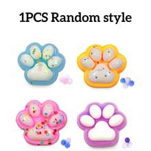 猫爪软萌玩具，手工Taba软萌大猫爪硅胶挤压玩具，毛绒猫爪软萌玩具，舒缓压力，Fufu软萌可爱柔软挤压玩具，挤压解压玩具（随机款式）