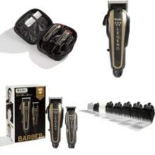 PZW-Wahl Barbero Combo Kit de Afeitado Recortador de Cabello Unisex para Hombres y Mujeres3928 - como en la foto - Ver 1