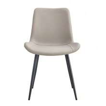 Dining Chairs - Black + Gray + Metal + PU Leather + Set Of 4 - View 10