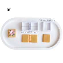 2件套 魔法书教科书造型聚合物粘土模具粘土切割器，适用于DIY手工耳环首饰装饰 - 白色 - 查看 3