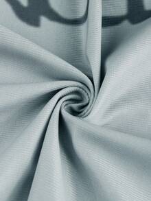 性感夏季女式上衣，印花网纱短袖T恤，适合情人节、夜店装扮、性感派对穿着，透视衬衫 - 淺灰色 - 查看 9