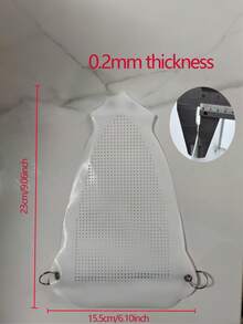 Premium Iron Protector Cover - Easy-Install Steam Iron Guard For All Fabric Types, Bag, Organizer, Storage - White - View 2