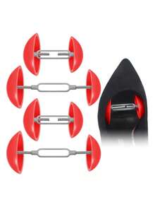 4pcs Adjustable Shoe Stretcher, Widened Shoe Tree, Plastic Shoe Expander Suitable For Leather Shoes, Flats, High Heels