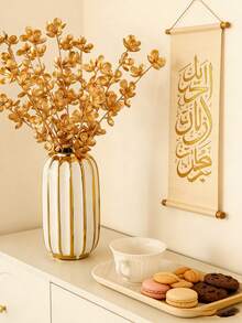 1/6/10pcs Gold Plum Blossom Artificial Flowers Set, Suitable For Room, Home, Wall, Bathroom, Bedroom, Room Decor, Tabletop, Wedding, Living Room, Office, Kitchen, Party Gifts, Etc. - Multicolor - View 7