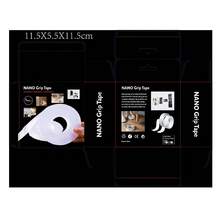 Cinta Nano Transparente Doble Cara Multiusos, Reutilizable y Resistente al Agua, Adhesivo Fuerte para Decoración, Organización y Uso Doméstico - Longitud 3M - Ver 5