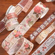 18 Rolls Washi Tape Set Crafts And Journaling Vintage Floral Tape Scrapbooking Supplies Washi Tape Journaling Decorative Tape Crafts - 花卉畫廊 - 查看 7