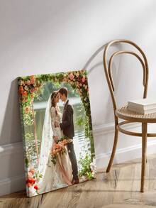 Customized Canvas Wall Art, Frameless Canvas Wall Decor, Indoor Framed Canvas Painting, Suitable For Valentine's Day Decoration, Wedding Decoration, Room Decor, Home Decor, Ideal Gift For Mother's Day, Father's Day, Wedding, Valentine's Day, Party, Birthday, Housewarming, Anniversary - For Him/Her, Boyfriend, Girlfriend, Family, Couple, Friends And Pets, Household Gift, New Year Gift - Multicolor - View 4