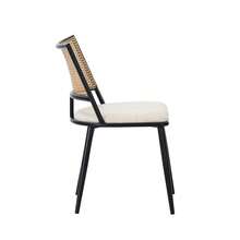 Dining Chairs - Black + Rattan - View 10