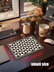 1 件装软橡胶厨房地垫，3.5 毫米厚厨房地毯，现代奢华几何装饰艺术风格吸水厨房地垫地毯，可自行裁剪以适应厨房尺寸，表面织物材质，中间海绵层，底部橡胶层，适用于厨房地毯、厨房装饰、婚礼装饰、家居装饰、浴室地垫、门垫、洗衣房地垫、走廊地毯、客厅地垫等。 - 彩色 - 查看 18