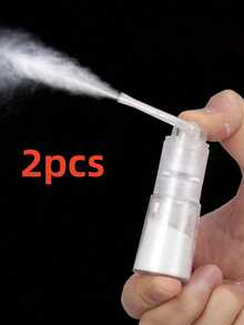 1pc Powder Spray Bottle, Travel Spray Bottle, Plastic Nail Glitter Kitchen Pepper Powder Portable Refillable Spray Bottle, Hair Glitter Powder Sprayer And Repackaging Spray - Clear - View 7