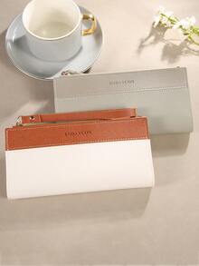 New Women's Long Wallet Women's Zipper Wallet With Wrist Strap Clutch Wallet Coin Purse Handbag Fashion Casual Large Capacity Multi-Function Handheld Wallet Card Holder Convenient To Carry For Women Money Wallet Purse Wallet - Multicolor - View 10