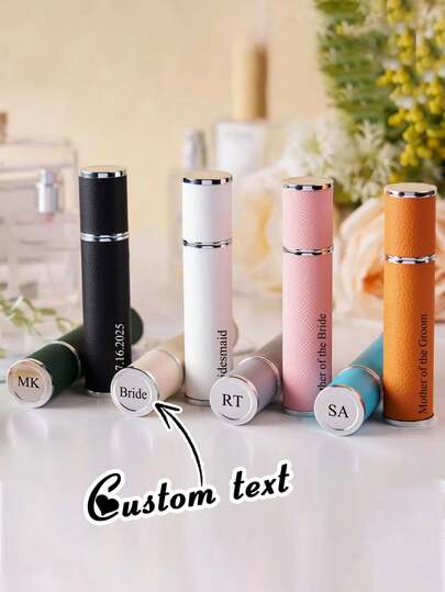 Botella de perfume personalizada para damas de honor, se puede imprimir el nombre, botella de perfume de viaje, atomizador de perfume personalizado, regalo para el grupo nupcial, recuerdo de boda, regalo para fiestas
