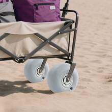 ZHFEISY 2Pcs 55kg/121lbs Balloon Beach Sand Tire Beach Cart Tires Beach Balloon Wheel - default - View 2