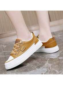 2025 New Style Versatile Women's Shoes - Summer Breathable Casual -On Board Shoes - Màu vàng - Xem 3