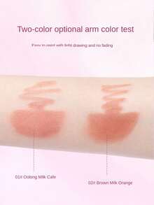 FEOTZNW 双头丝绒哑光唇线笔 - 防水、持久、不沾杯，新手也能轻松上手 | 完美的圣诞节和情人节彩妆礼物-02 - 02#棕調乳橘 - 查看 5