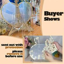 一套木质心形留言簿，创意木质签到簿，适用于婚礼、乔迁、生日、单身派对、毕业典礼、周年纪念、迎婴派对、派对餐桌装饰、浪漫活动、优雅婚礼装饰和结婚礼物 - 无需用电，也非常适合圣诞节和新年活动