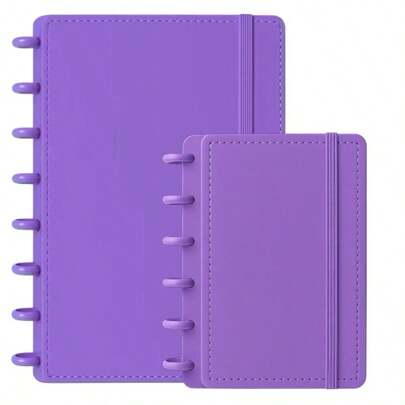 Kit 2 Caderno Inteligente A5 A6 Capa Dura 80 Folhas Escolar Universitário Diário Planner