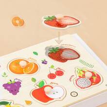 1 Set3D Stereoscopic Wooden Jigsaw Puzzles, Educational Cognitive Style Animal & Vehicle Pattern Cartoon Shape Fine Motor Skill-Building Early Learning Toys For 3-6 Years Old, Perfect For Christmas & Birthday Gifts - Khủng long - Xem 4