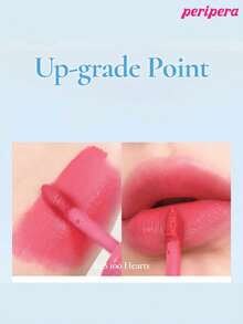 Peripera K-Beauty 墨感絲絨唇膏，高顯色度，持久顯色，輕盈無感，無麩質，無防腐劑，絲絨霧面液態唇膏，滑順持久顯色 - #48 100 Hearts - 查看 5