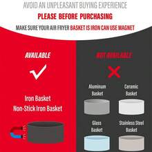 3pcs Air Fryer Magnetic Silicone Clips - Heat Resistant Up To 464°F (240°C), Non-Scratch Baking Paper Liner, Universal Fit For All Air Fryer Basket Edges, Easy To Clean Air Fryer Accessories - Multicolor - View 5