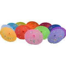 Paquete de 10 sombrillas de bambú para decoración de bodas, ideales para decoraciones y accesorios de festivales y bodas. Sombrillas de novia tradicionales hechas a mano, elegantes accesorios para fotos y fiestas. - Morado Violeta - Ver 10