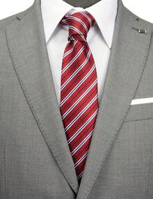 Corbatas extra largas para hombres grandes y altos, paquete de 4 corbatas de 63 o 70 pulgadas de largo - Negro/Rojo/Astilla - Ver 3