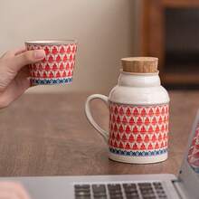 Vintage Ceramic Carafe And Mug Set. Large-Capacity Water Jug With Lid And Handle. Elegant Tea Set For Loose Tea And Cold Drinks. Small Ceramic Teapot. Retro Kung Fu Tea Kettle For Home Or Office. Portable Serving Dish, Small   With Lid. Ceramic Teacup Set. Chinese-Style Bottle With Handle For Home Or Office. - Ngàn Đức Phật - Xem 10