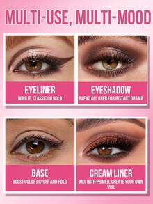 MISSLYN 持久显色眼线液，慕斯质地，顺滑易涂，一笔精准，不拉扯眼皮，高显色度，轻松打造烟熏妆，哑光/珠光妆效 - #102 - 查看 4