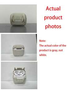 剑齿虎牙造型硅胶无线耳机保护套，兼容苹果耳机保护套 1/2/3/4/Pro/Pro2(Nd)/Pro(3rd) - 白色 - 查看 7