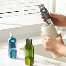 1 件装 3 合 1 多功能厨房杯瓶清洁刷 - 迷你杯盖清洁器，可清洁凹槽和缝隙 - 绿色、灰色和蓝色 - 方便实用 - 彩色 - 查看 5