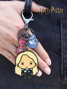 Harry Potter 1个魔法世界卡通Q版人物钥匙扣，哈利波特、罗恩·韦斯莱、赫敏·格兰杰、卢娜可爱钥匙扣，可用于包包、手机壳装饰，粉丝挂件钥匙链纪念品礼物生日礼物、返校礼物 - 彩色 - 查看 8
