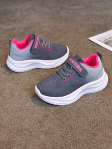New Kids Sports Shoes, Running Shoes, Casual Shoes, Tennis Shoes, Soft Bottom Toddler Walking Shoes, Mesh Breathable - Grey - View 3