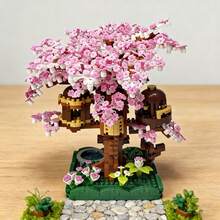 1000片高精度积木玩具系列，微型房屋建筑模型，可拼搭桌面摆件