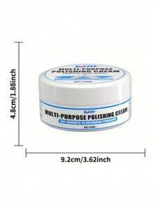 Multi-Purpose Polish Paste With Sponge Applicator, Shoe & Surface Cleaner, Plastic Material, Easy Maintenance, Creates Smooth Finish