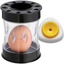 Hard-Boiled Peeler With Piercer – Easy Remover Set Perfectly Peeled Eggs, Kitchen Gadget Cooking, Salads, Deviled Eggs, And Breakfast Prep (Black) - Black - View 3