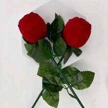 New Red Rose Flower Ring Box, Personalized Creative Ring Box, Engagement Ring Box, Valentine's Day Gift - Multicolor - View 4