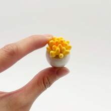 Conjunto de 6/12 Mini Vasos de Flores, Mini Figuras de Resina, Pequenas Plantas em Vasos, Mini Decorações, Vasos para Suculentas, Ideais para Decoração de Jardim, Decoração de Paisagem em Miniatura, Decoração de Mesa, Artesanato DIY, Decoração de Casamento - Multicolorido - Ver 4