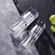 1/5pcs Full Transparent Lip Gloss Tubes Empty Refillable Lipstick Bottles With Big Wand White Lip Plumper Bottles Packaging - Clear - View 6