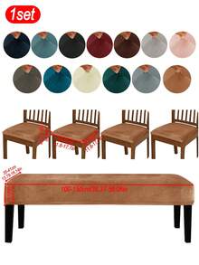 1 buah/4 buah/1 set Sarung Kursi, Desain Modern Gaya Minimalis Klasik, Tahan Noda, Tahan Debu, Tahan Goresan Kucing, Cocok Untuk Ruang Tamu, Kamar Tidur, Ruang Makan, Dekorasi Kursi Belajar, Dekorasi Ruangan - MultiWarna - View 55