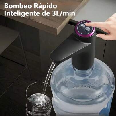 Dispensador de Agua Eléctrico Automático USB para Garrafón y Botella, Bomba de Agua Portátil con Interruptor, Aparato de Agua para Hogar y Oficina